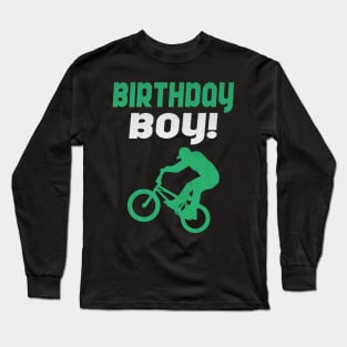 Birthday Boy Freestyle BMX Design Long Sleeve T-Shirt